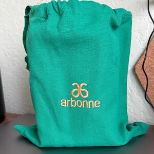 Arbonne Green Drawstring Bag